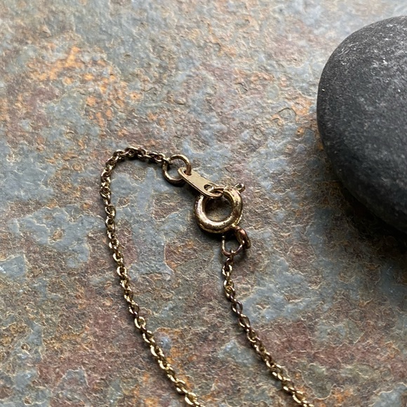 🎈Sale 🎈2 for $10 dainty gold (color) chain diamond square pendant necklace - Picture 4 of 6